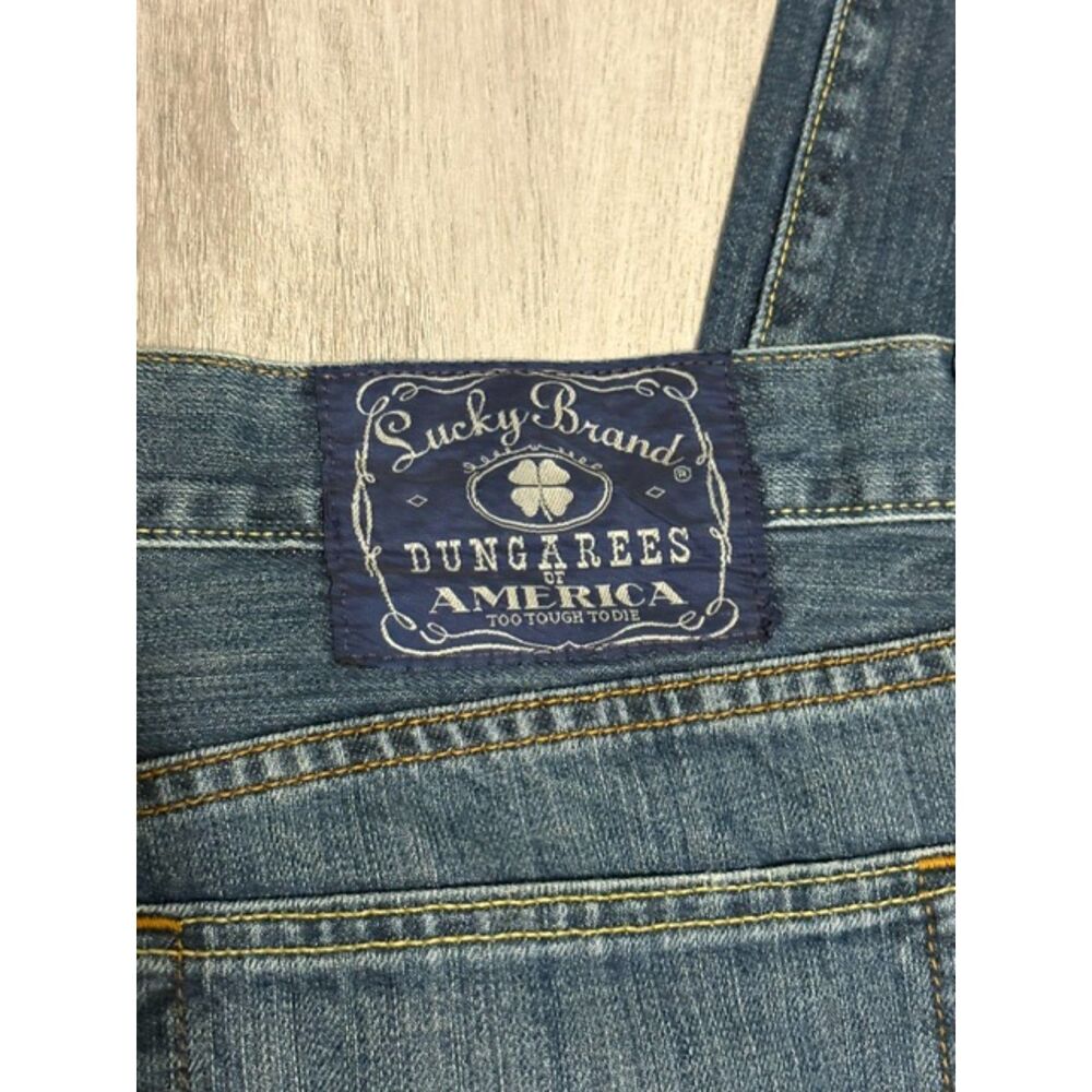Lucky Brand Dungarees Bootcut Men's Denim Blue Jeans W36xL32 Dark Wash